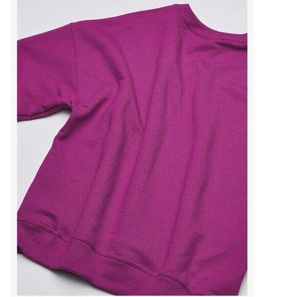 Champion Women's Powerblend Relaxed Crew Script Outline Sweatshirt 2XL - Picture 3 of 4